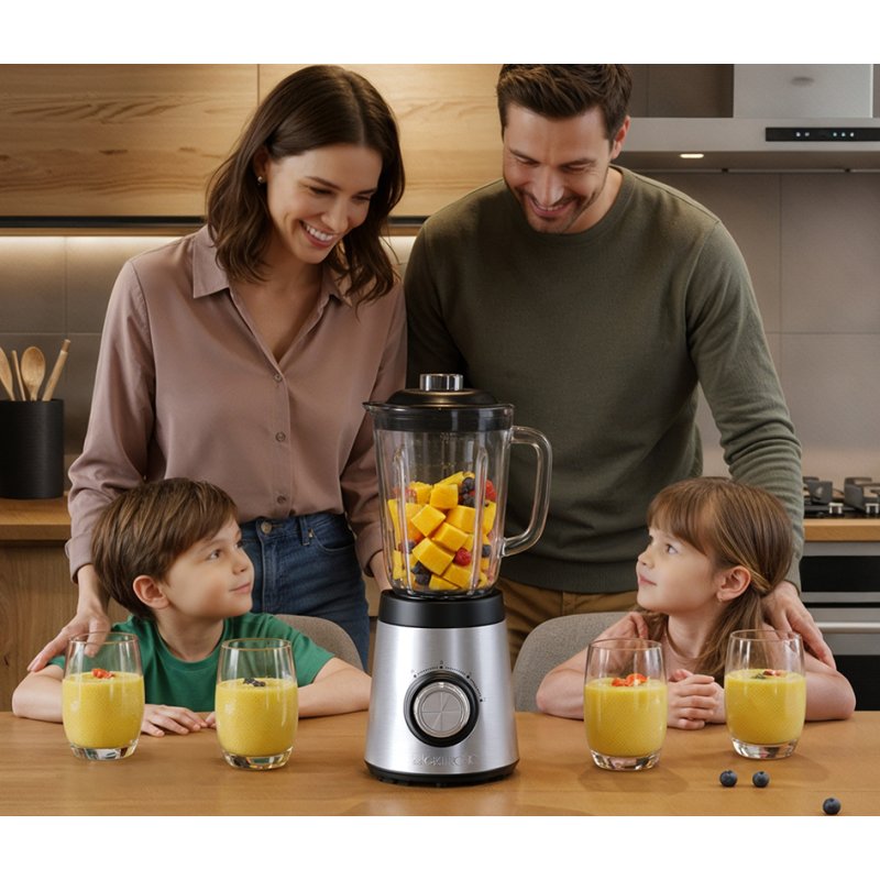 CLATRONIC mixeur universel UM 3829, 1,5 litre, 700 watts, acier inoxydable